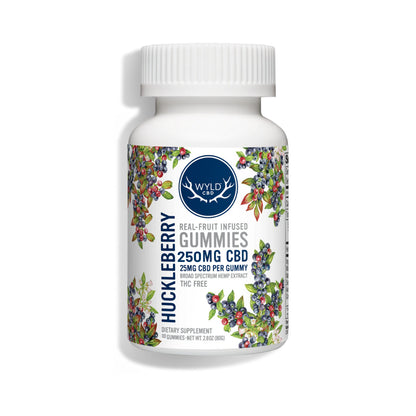 Huckleberry CBD Gummies - 25 MG Per Gummy