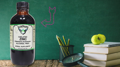 Zinc - Glycinate Chelate Liquid with Elderberry, Umckaloabo, & Echinacea - 4 Fl. Oz.
