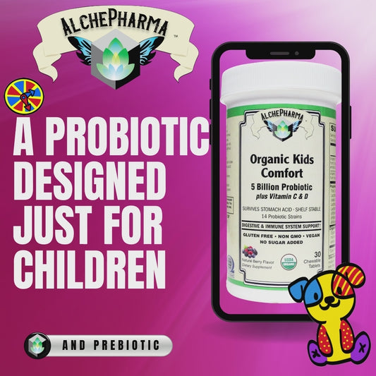 Organic Kids Comfort - 5 Billion Probiotic, 14 Strains Plus Vitamins C & D