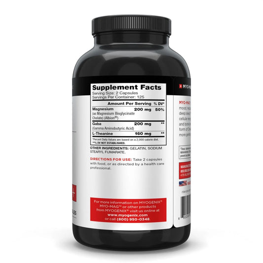 Myo-Mag Magnesium Supplement 250 Caps