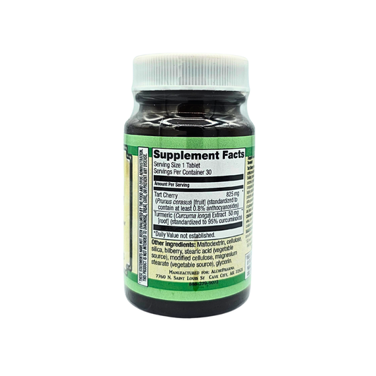 Tart Cherry Tablets - with Turmeric for Tissue and Cellular Support