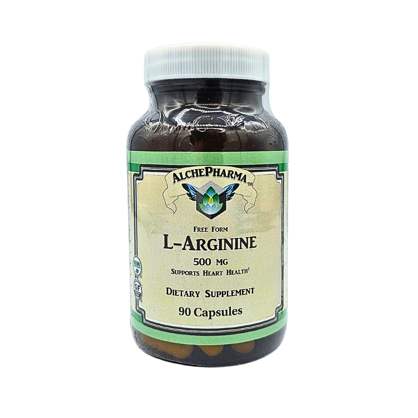 L-Arginine - 500 mg, Free Form - 90 Capsules