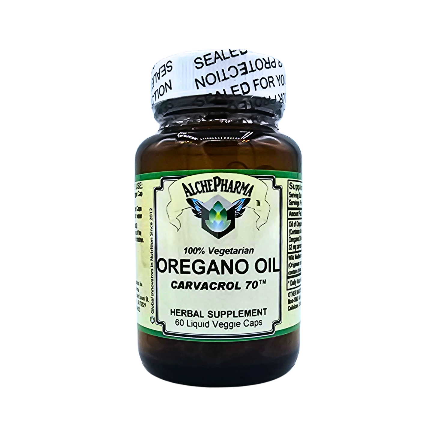 Oregano Oil - 70% Carvacrol - Liquid Filled Veggie Capsules