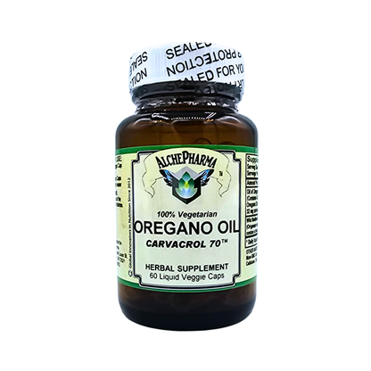 Oregano Oil - 70% Carvacrol - Liquid Filled Veggie Capsules