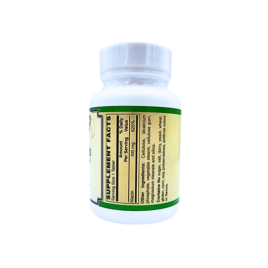 Niacin (Vitamin B-3) - 100mg Tablets