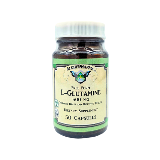 L-Glutamine 500 mg, Free Form Capsules