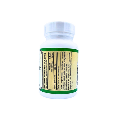 Alpha Lipoic Acid 250 mg Capsules