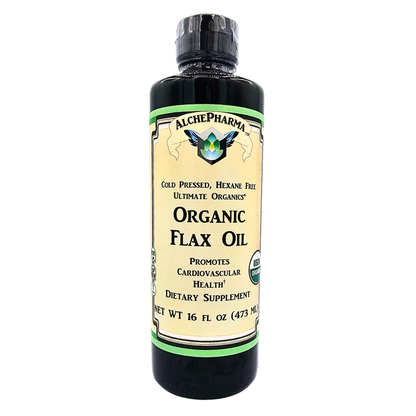 Organic Flax Oil - Cold Pressed, Hexane Free