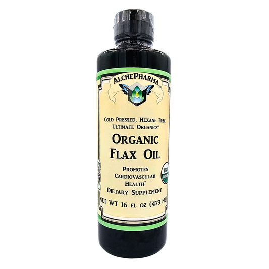Organic Flax Oil - Cold Pressed, Hexane Free