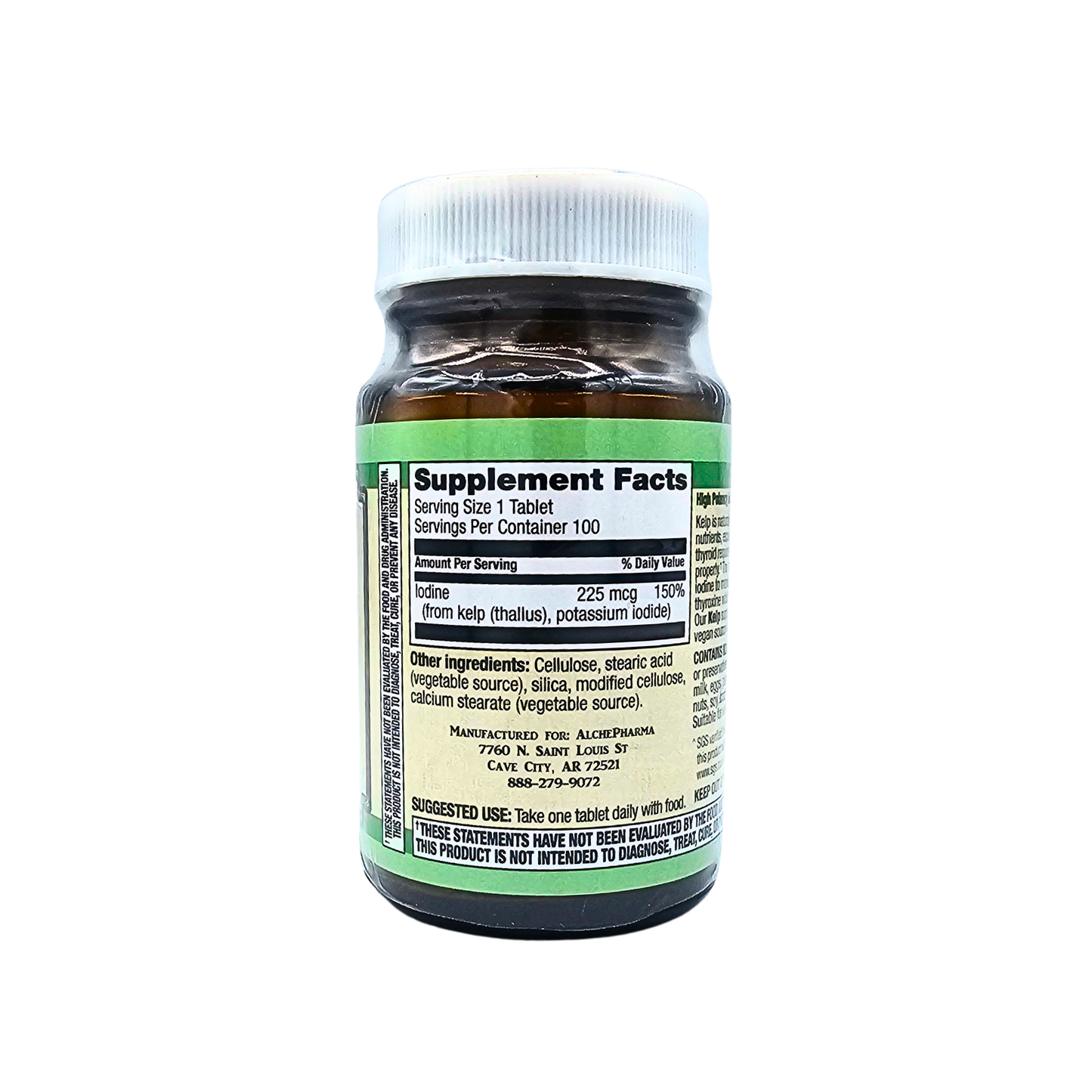 Kelp with Iodine 100 Veg Tabs