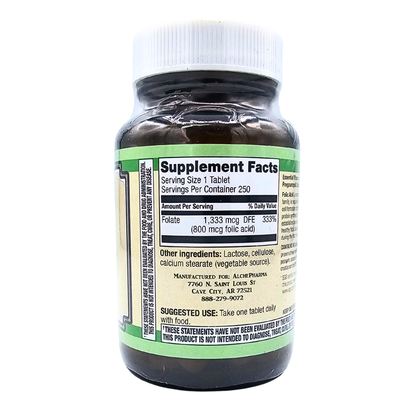 Folic Acid - 800 Mcg/1,333 DFE