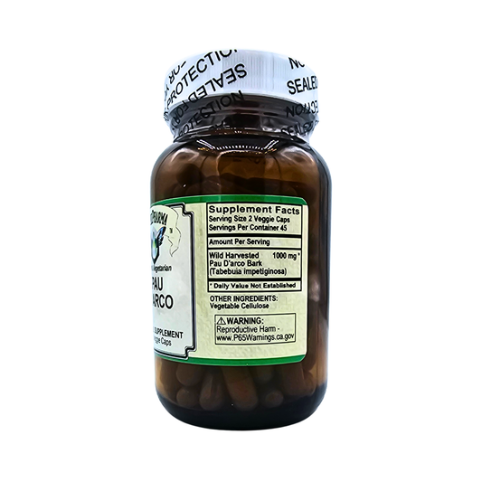 Pau D' Arco - 500 mg Veggie Capsules