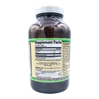 Evening Primrose Oil Softgels - 1,300 Mg Cold-Pressed, Hexane-Free
