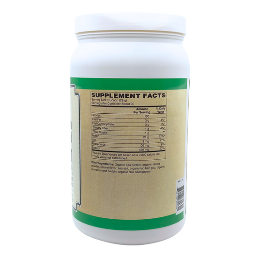 Organic Plant Based Protein Vanilla