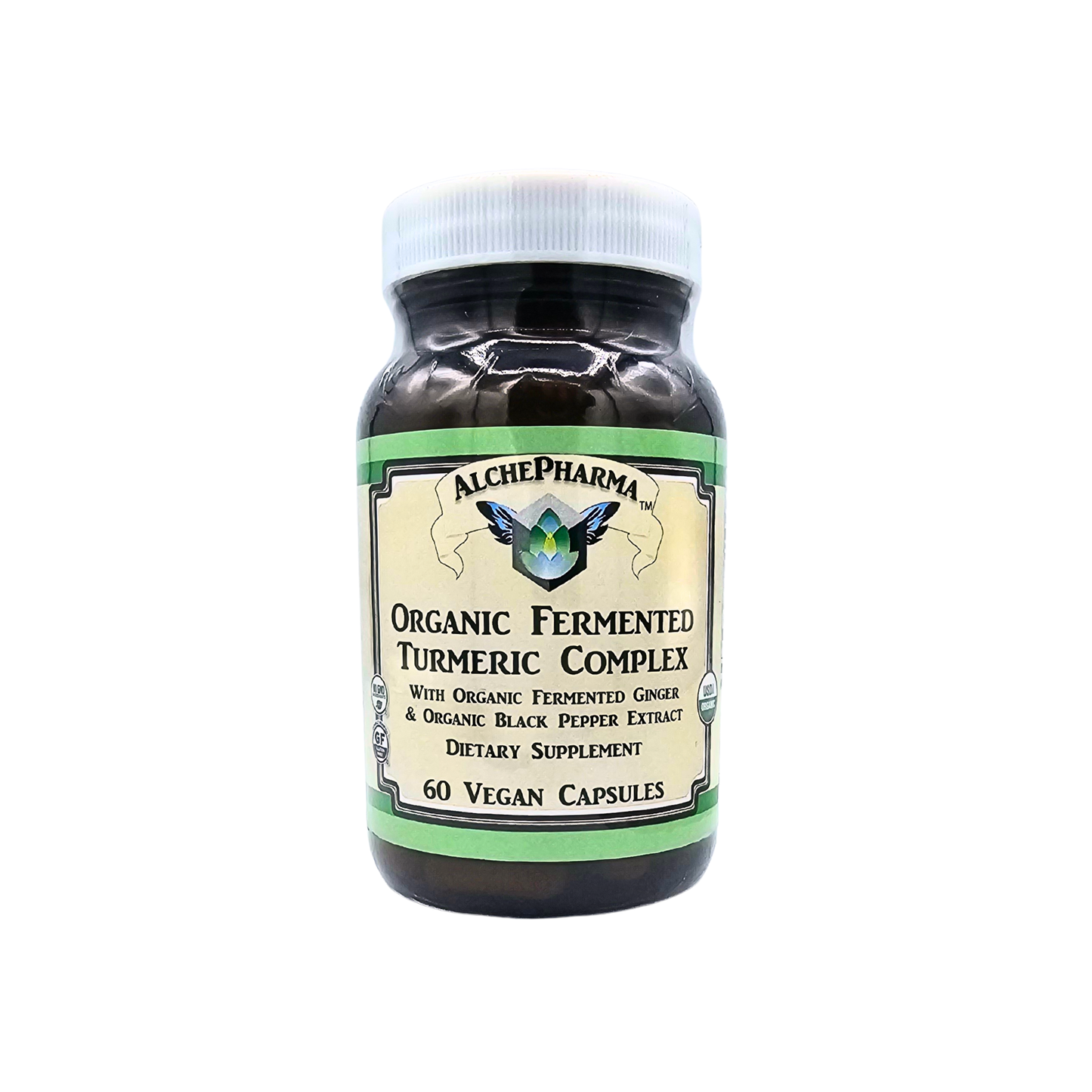 Fermented Turmeric Complex - Organic, with Ginger and Black Pepper - 60 Capsules