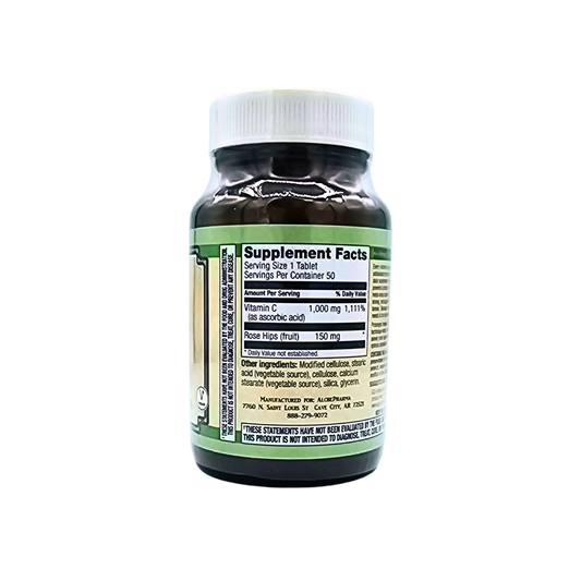 Vitamin C 1,000 mg Plus Rose Hips - Prolonged Release Tablets