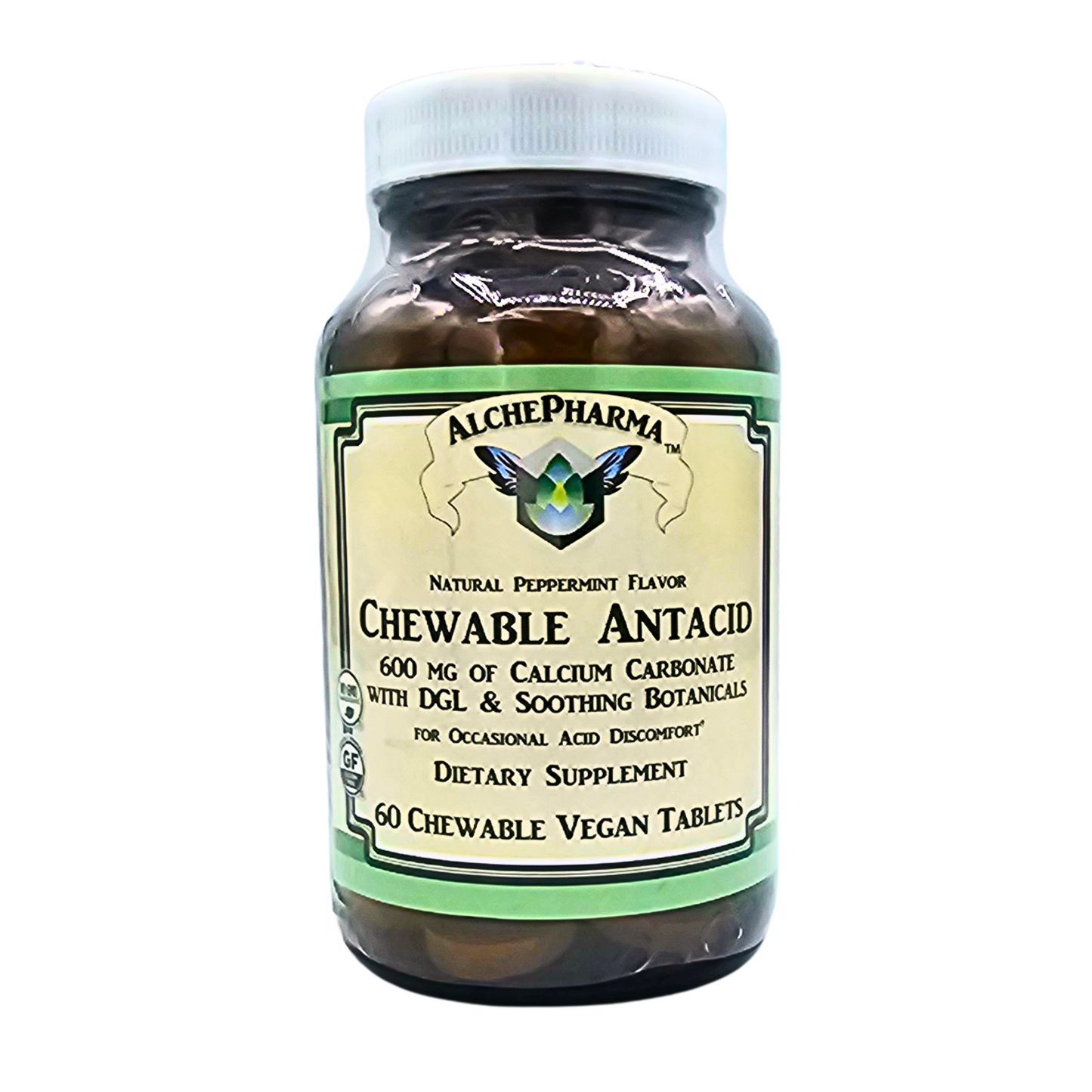 Chewable Antacid Tablets - Natural Peppermint Flavor