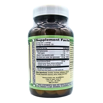 Zinc Lozenges - Cool Lemon Flavored