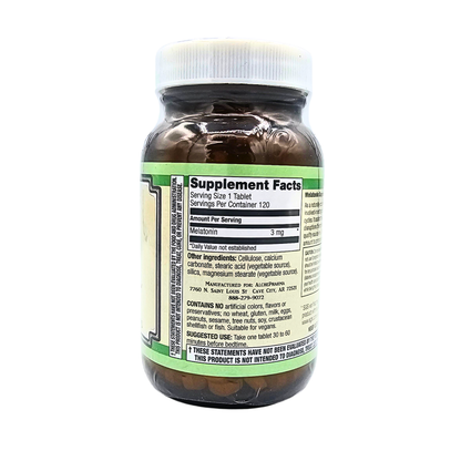 Melatonin 3 mg Vegan Tablets