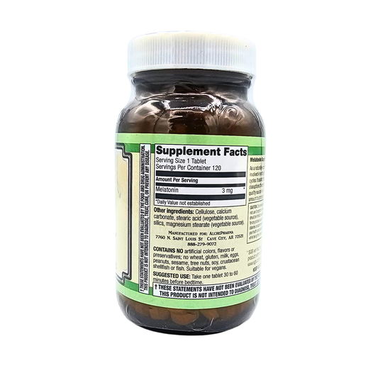 Melatonin 3 mg Vegan Tablets