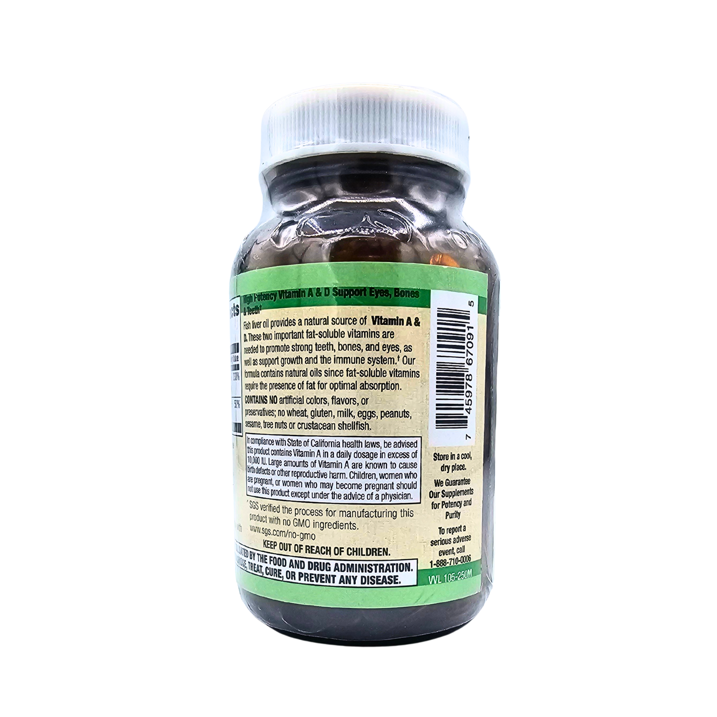 Vitamin A & D - 10,000 IU & 400 IU - 250 Softgels