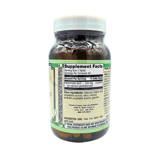 Pantothenic Acid - 500 mg, Prolonged Release - 60 Tablets