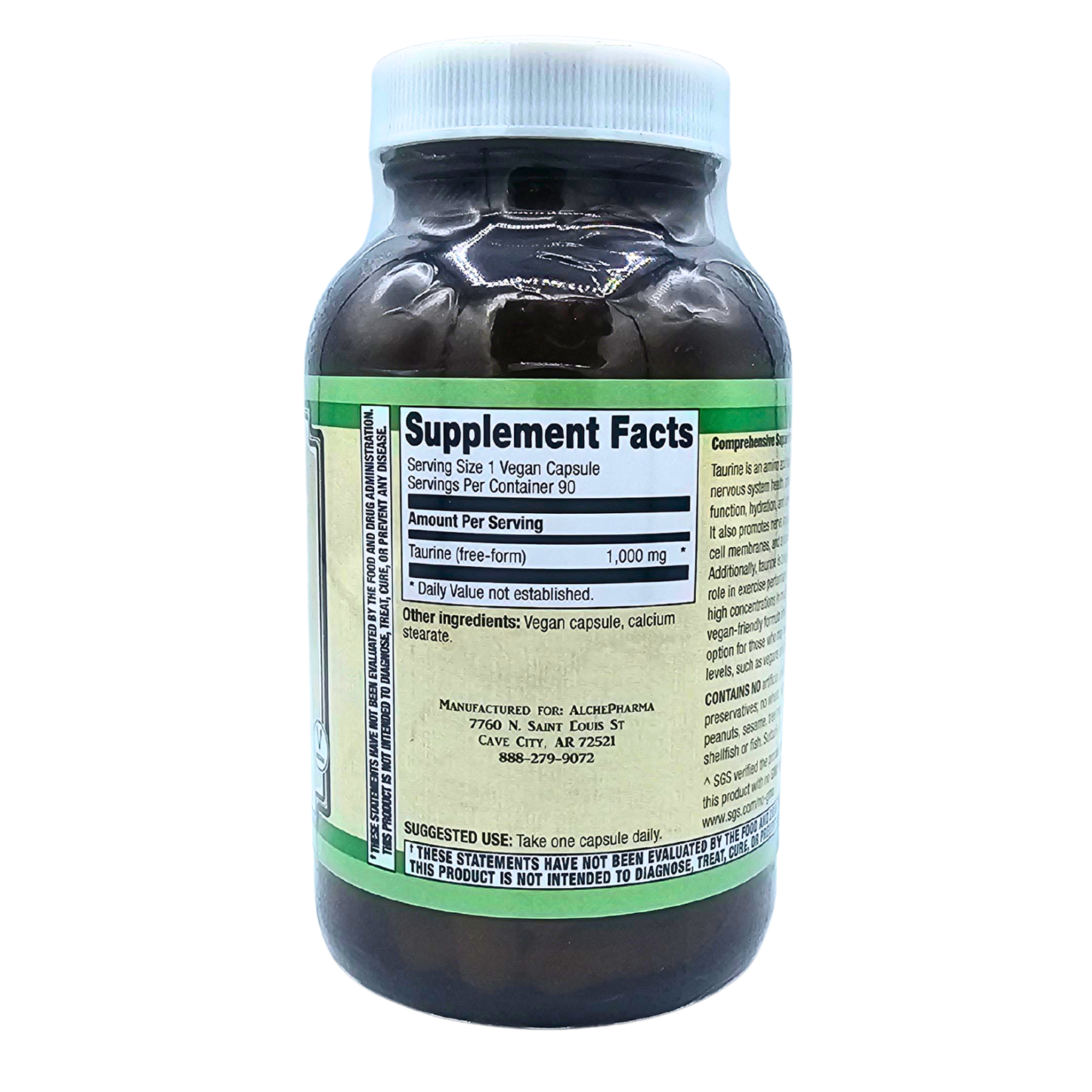 Taurine 1,000 Mg - 90 Capusles