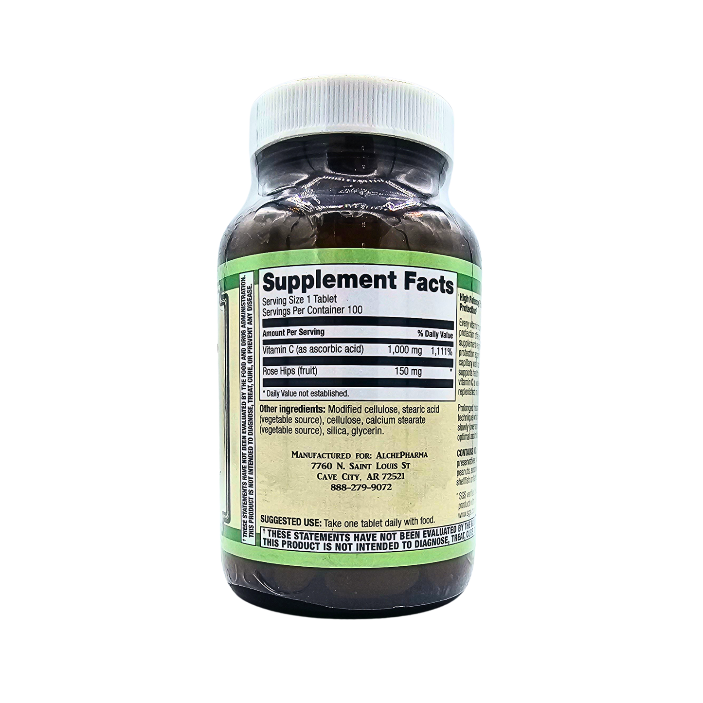 Vitamin C 1,000 mg Plus Rose Hips - Prolonged Release Tablets
