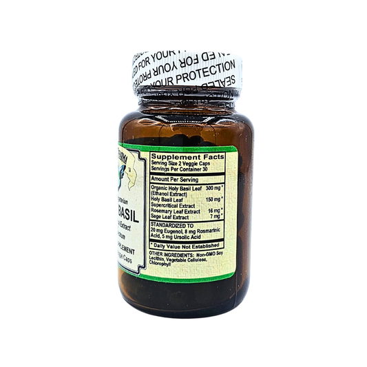 Holy Basil - Supercritical, Full Spectrum - 60 Liquid Filled Capsules