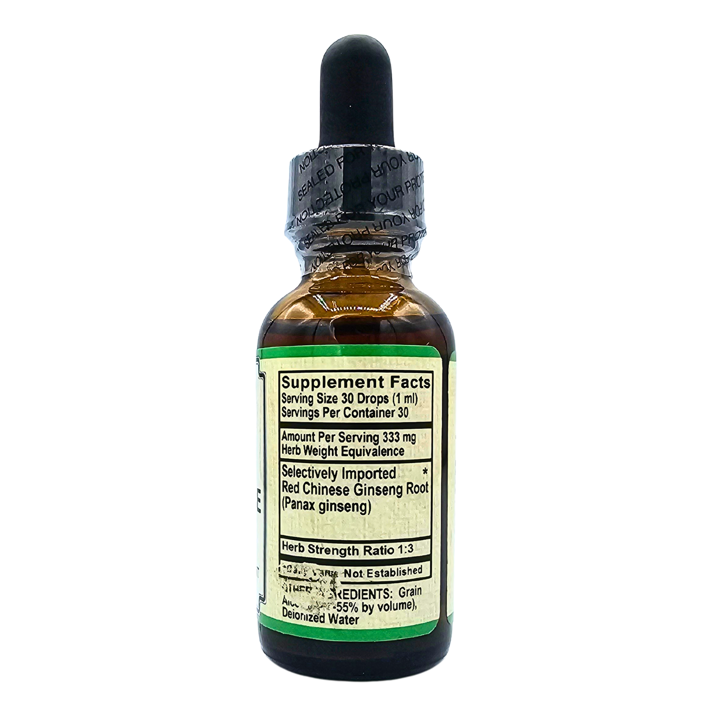 Red Chinese Ginseng - 333 mg. - 1 Fl. Oz.