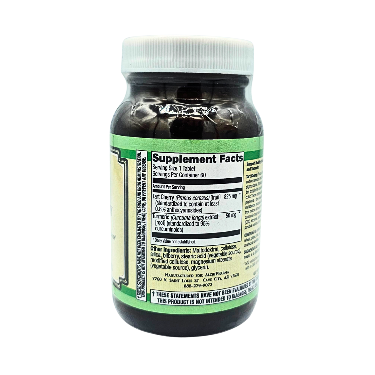 Tart Cherry Tablets - with Turmeric for Tissue and Cellular Support