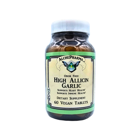 High Allicin Garlic 500 mg 10:1 Extract 60 Tablets