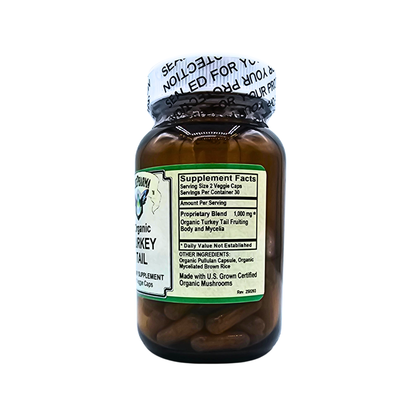 Turkey Tail - Organic 500 mg - 60 Capsules