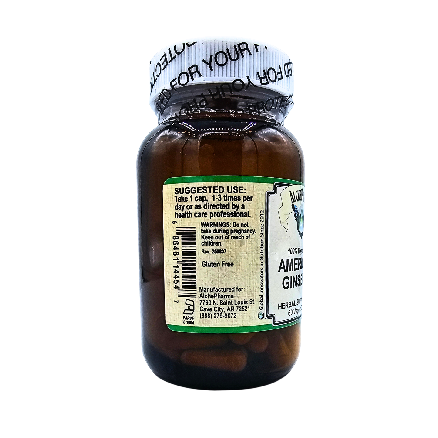 American Ginseng - 400 Mg - 60 Capsules
