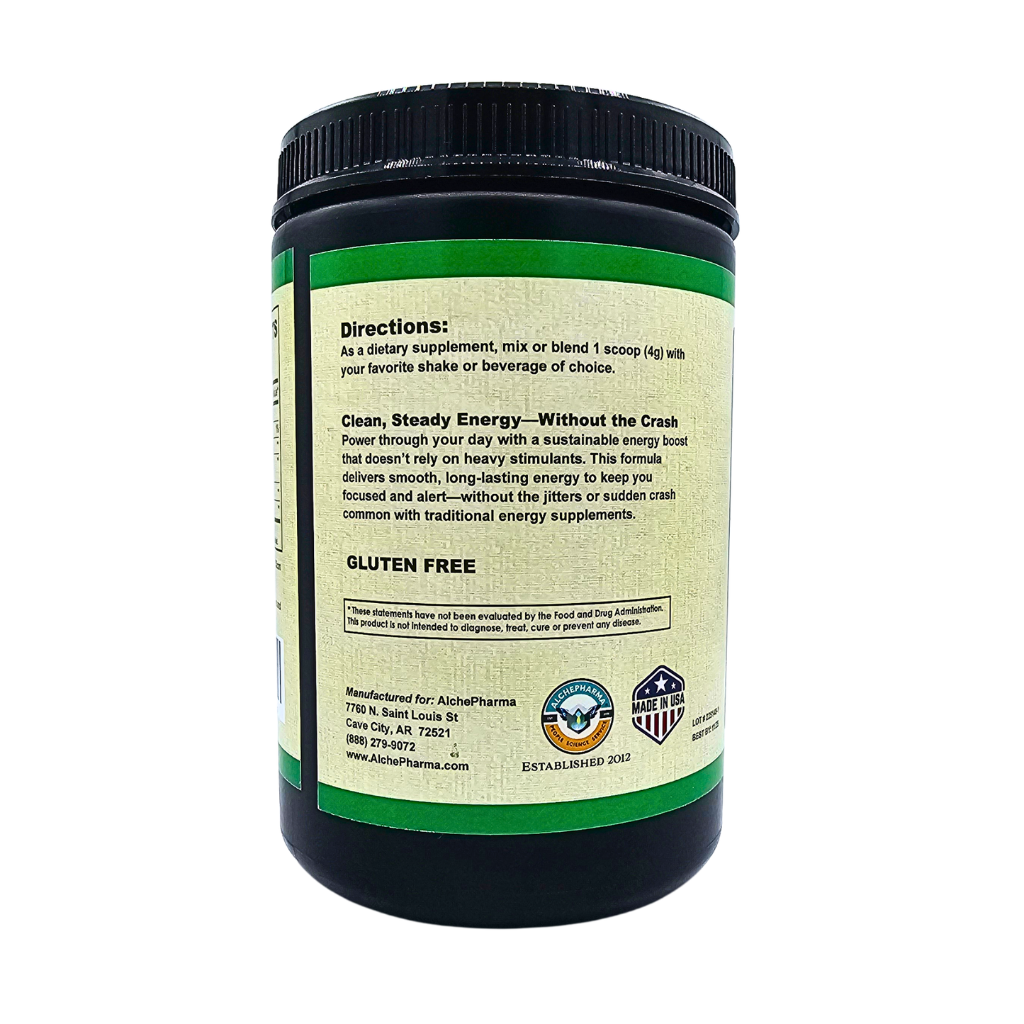 Energy - Herbal Blend Powder, Unflavored - 454 Grams