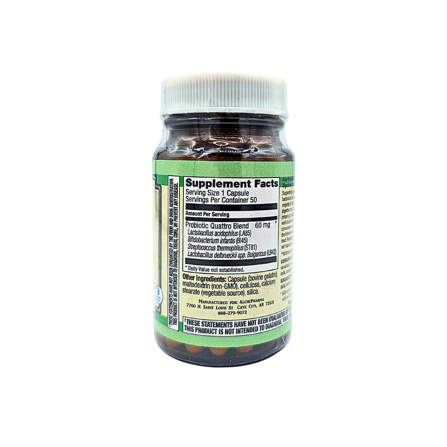 Probiotic Quattro - 15 Billion Active Cells - Capsules