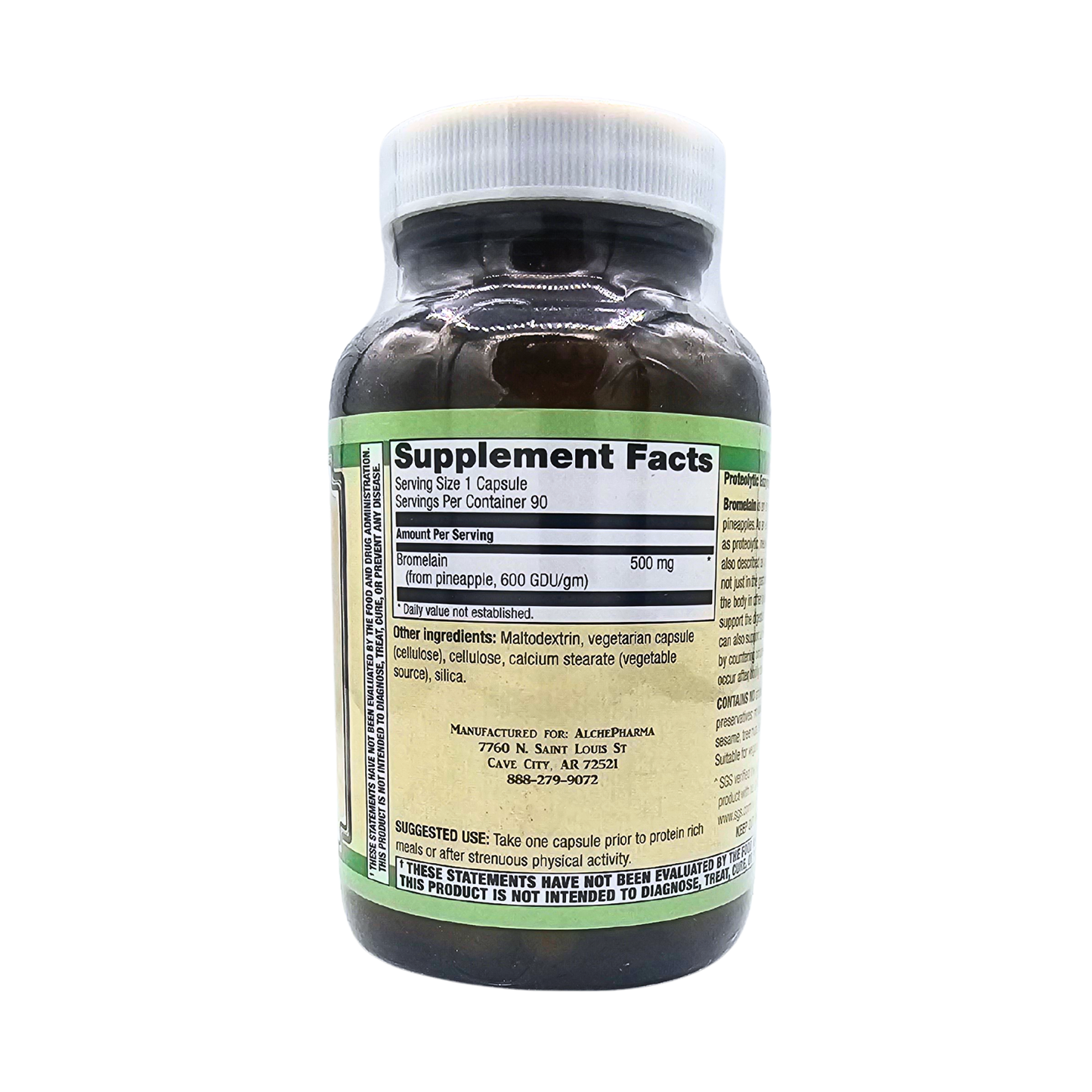 Bromelain 500 Mg - 90 Capsules