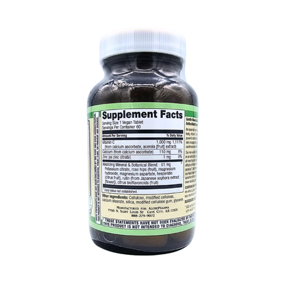 Vitamin C - 1,000 Mcg, Acid Free - 60 Tablets