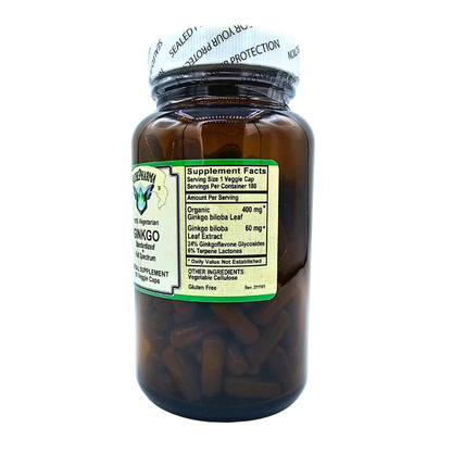Ginkgo Biloba - Standardized + Full Spectrum Capsules