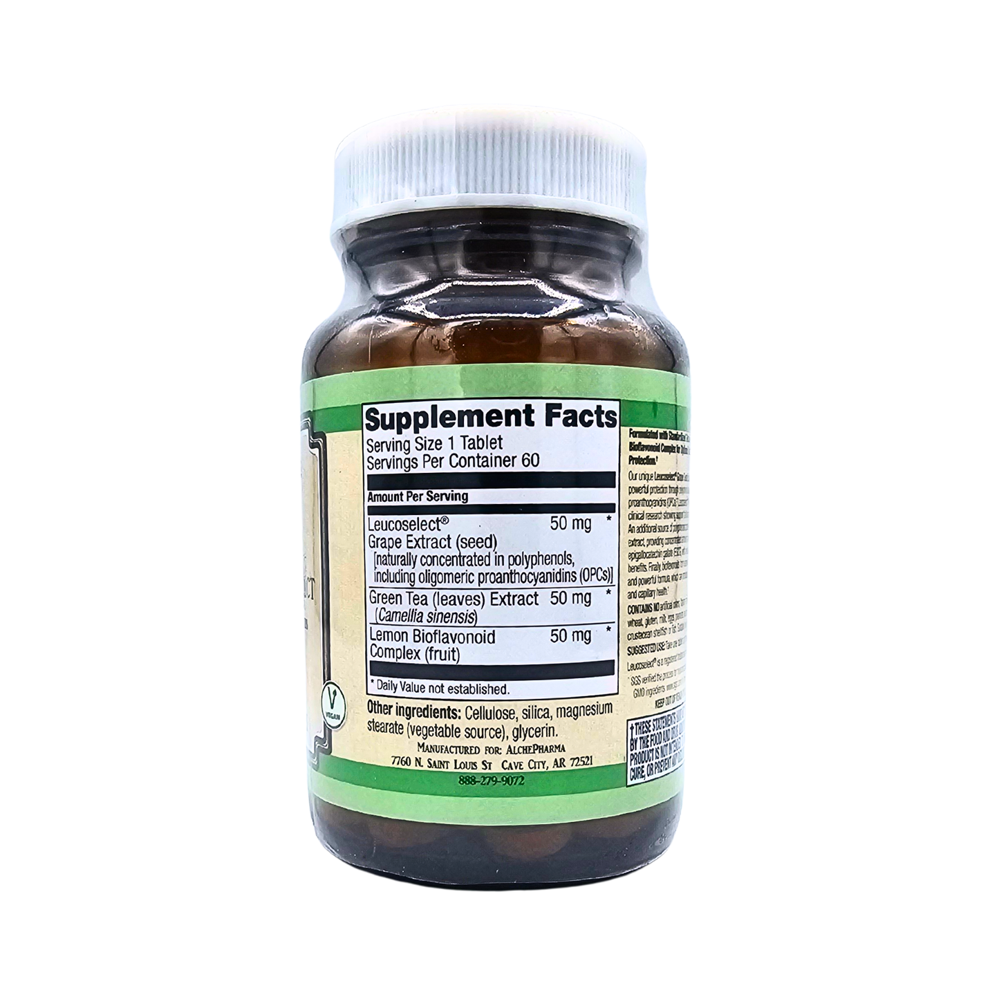 Grape Seed Extract - Leucoselect® Plus Green Tea - 60 Tablets
