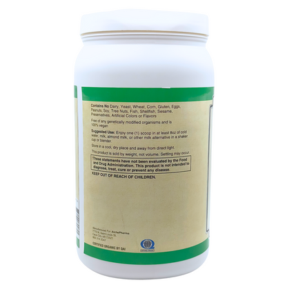 Organic Plant Based Protein Vanilla