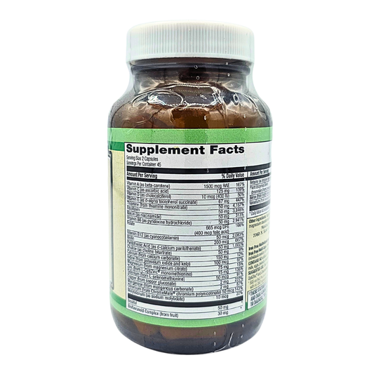 Iron Free Multi Caps - with Carotenoids and Plant Enzymes - 90 Capsules