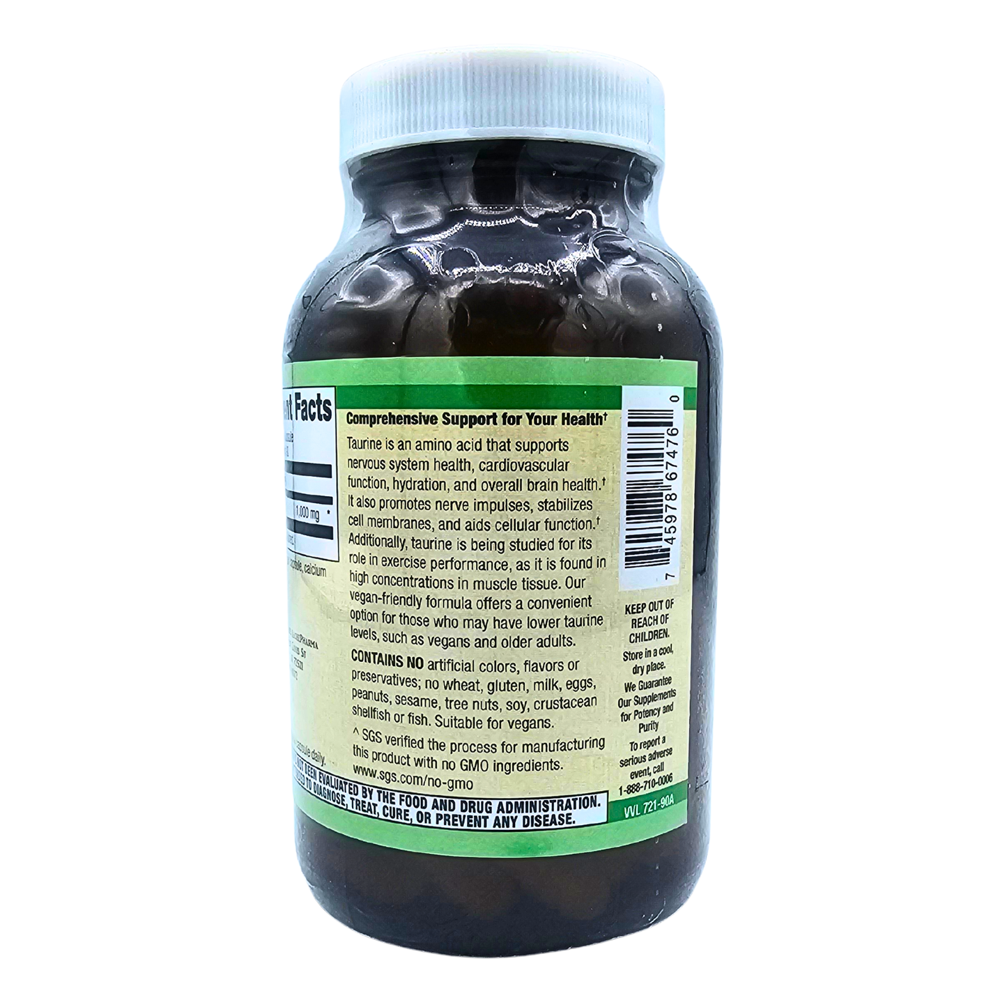 Taurine 1,000 Mg - 90 Capusles