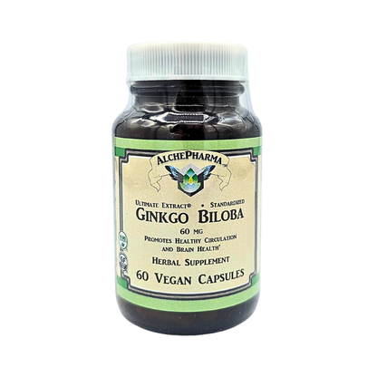 Ginkgo Biloba - 60 mg, Ultimate Extract, Standardized Capsules