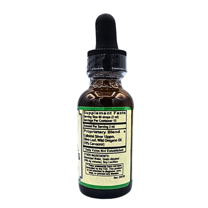 Colloidal Silver Plus Tincture - with Oregano Oil