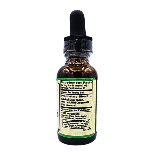 Colloidal Silver Plus Tincture - with Oregano Oil