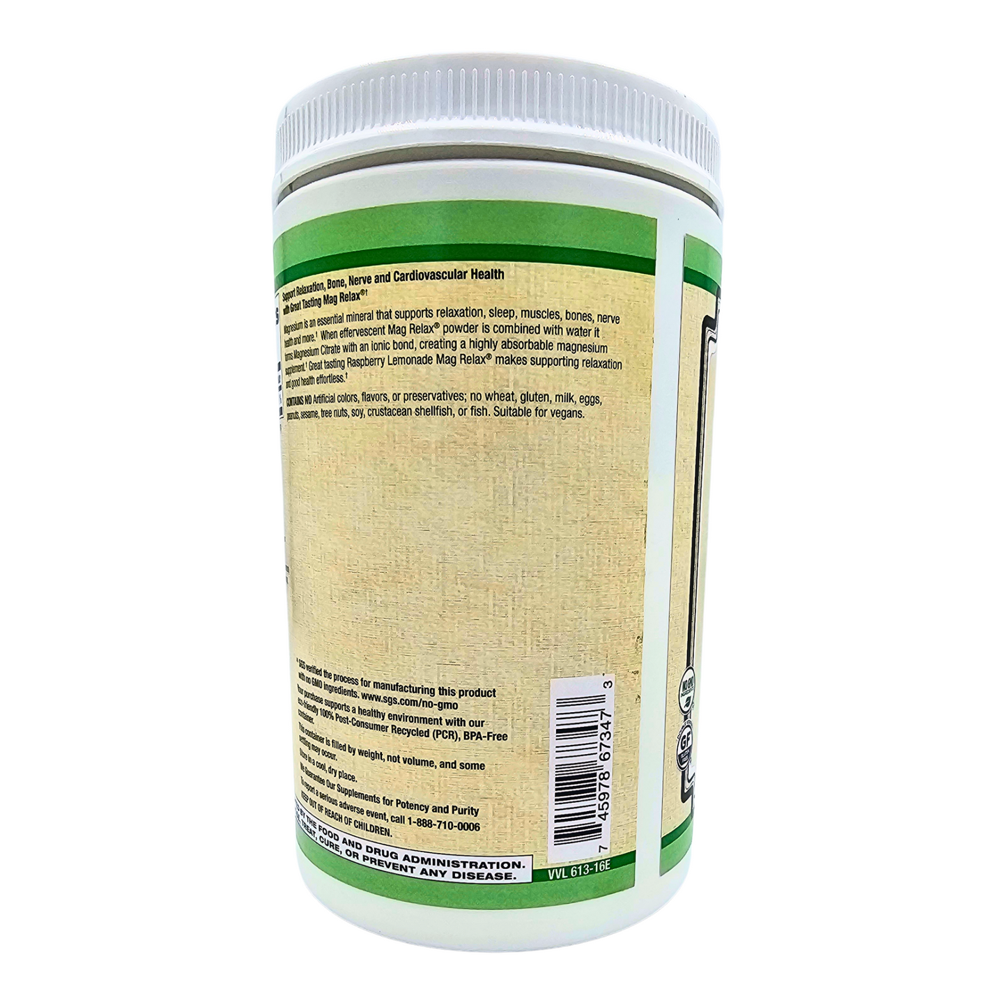 Mag Relax - Raspberry Lemonade Flavor - 16 Oz.
