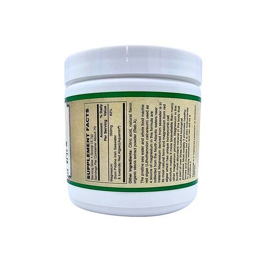 Whole Food Magnesium Powder - Effervescent, Lemon Flavored - 9.13 Oz