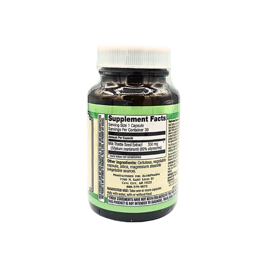 Milk Thistle - 350 Mg, Standardized, Ultimate Extract - 30 Capsules
