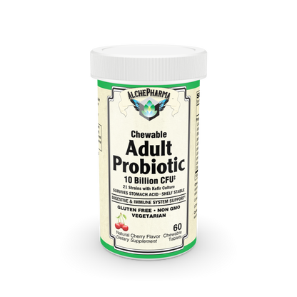 Adult Probiotic - 10 Billion CFU, Cherry Flavored - 30 Chewable Tablets